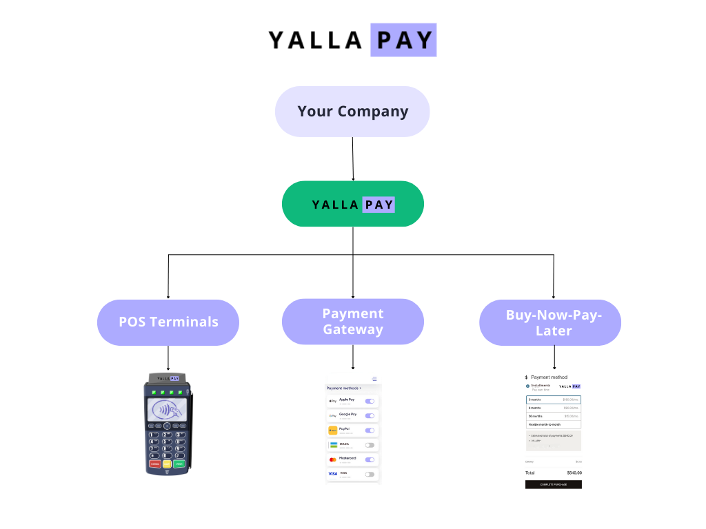 Payment methods such as POS terminals, payment gateway, and buy now pay later